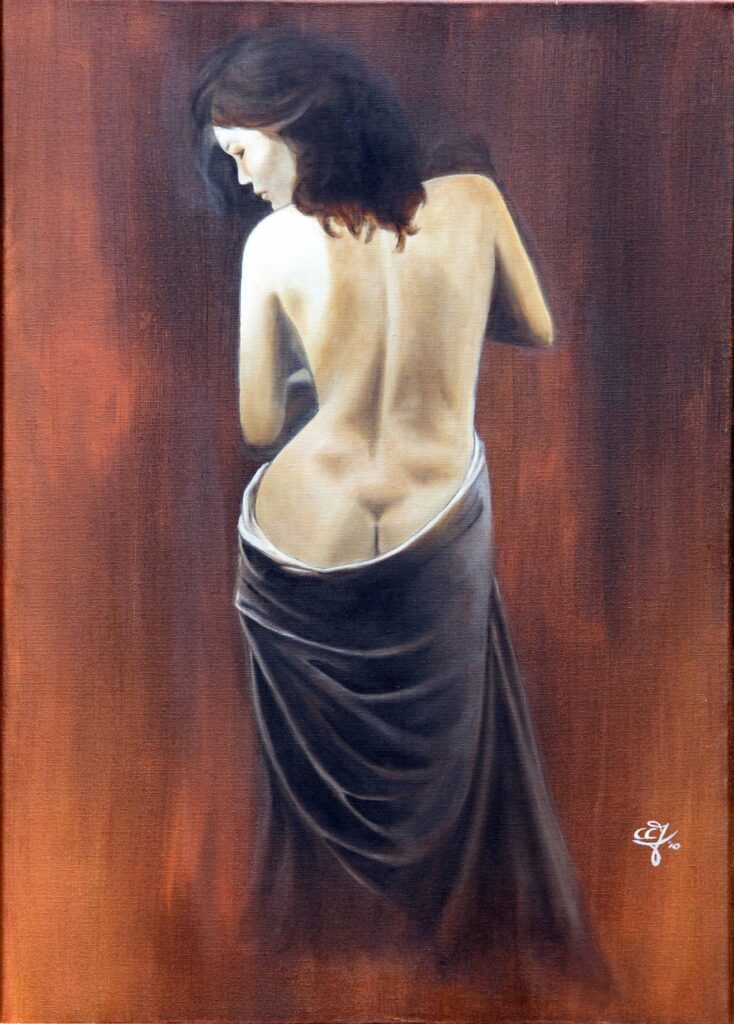 Nude Back / PRIVATE COLLECTION / Olieverf op doek / 40x60 cm