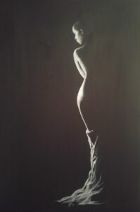 Silhouet / VERKOCHT / Acryl op doek / 40x60 cm
