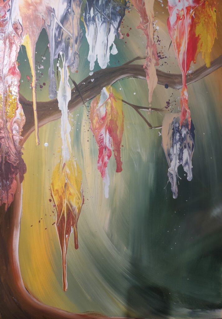 Colour Tree – Part 1 / VERKOCHT / Acryl op doek 50x70 cm